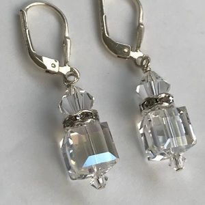 Classic Clear Moonlight Swarovski Crystal Earrings